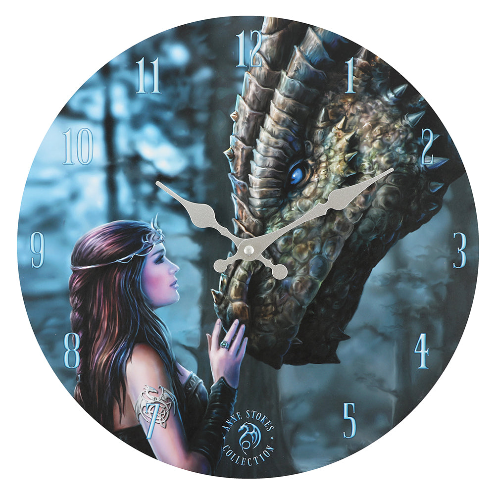 Once Upon a Time Wall Clock by Anne Stokes