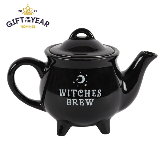 Witches Brew Black Ceramic Tea Pot