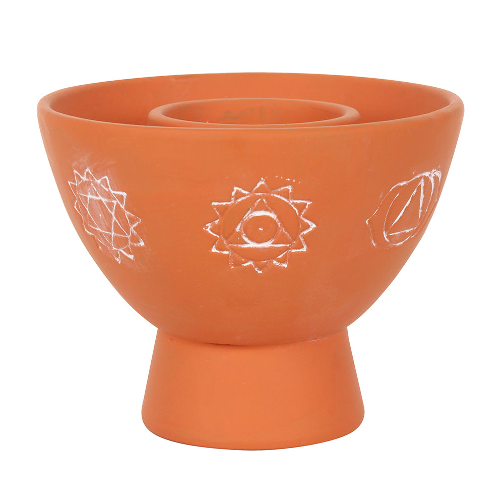 Chakras Terracotta Smudge Bowl